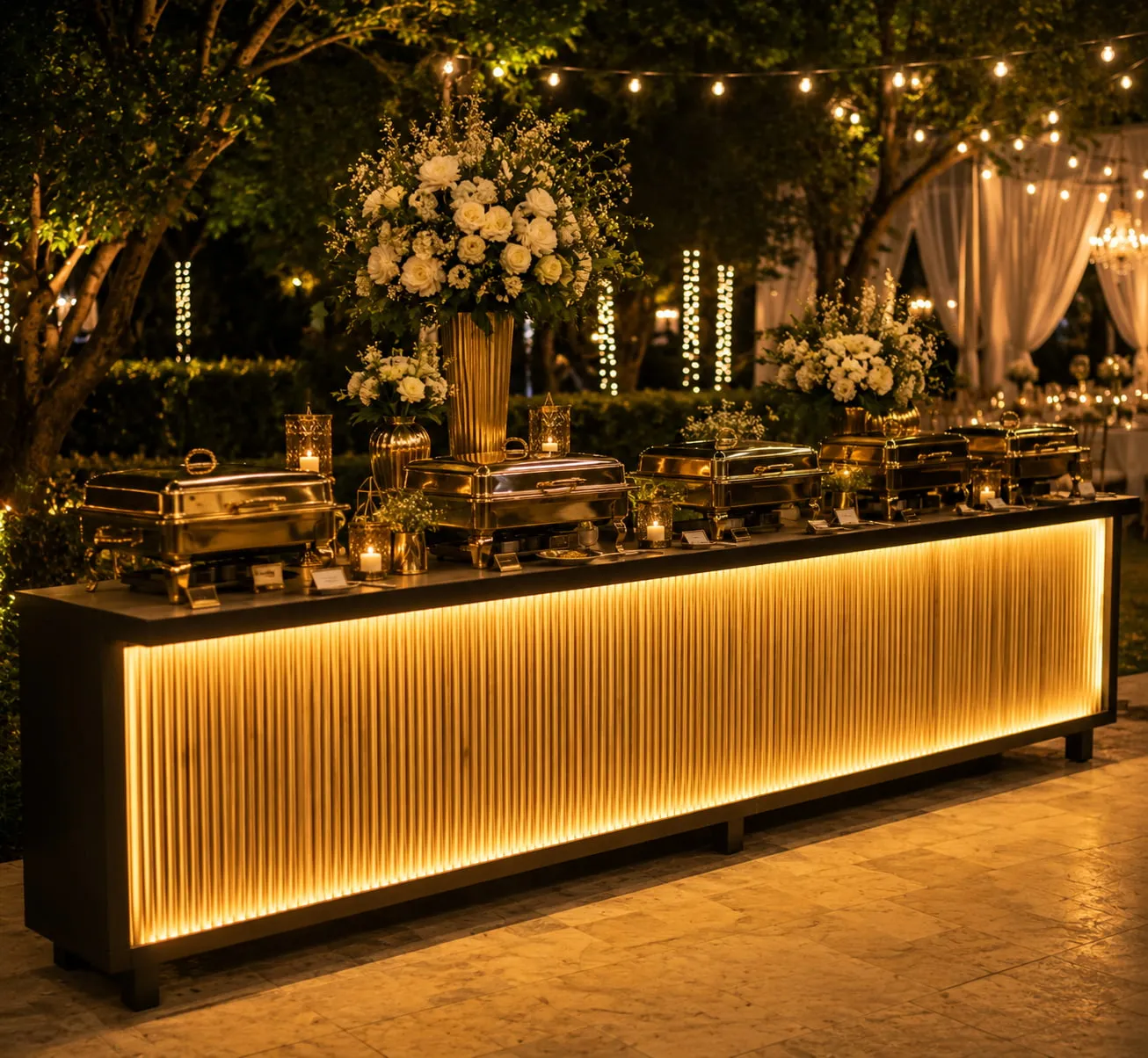 Imperial Classic LED Counter - luxury wedding setup by D I V Y A M®
